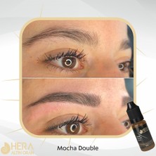 Hera Altın Oran Kalıcı Makyaj ve Microblading Boyası (Mocha Double,küllü Kahve 5ml)