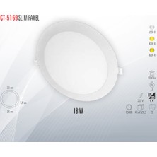Cata CT-5169 Beyaz Işık 18 W Sıva Altı Panel 5 Adet