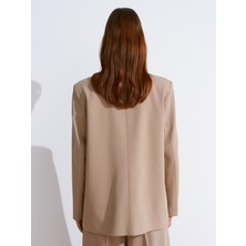 60767 Blazer Ceket-Bej