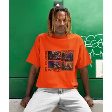 Colorful Dragon World – Baskılı Erkek Tişört