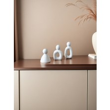 Evolu Form Seti – Minimalist Aile Heykeli