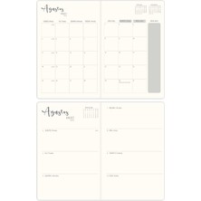 Matt Notebook 2025-2026 A5 Keten Akademik Ajanda 15X21 cm - 17 Aylık Lacivert