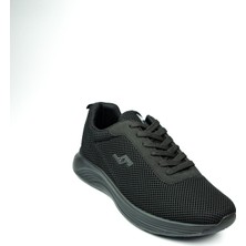 Jump Siyah Erkek Sneaker Ayakkabı Düz Tabanlı Rahat Kullanım İçin Şık Tasarım