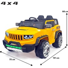 Pababo Akülü Araba 4x4 Uzaktan Kumandalı 12 Volt Fenomen Gt Deri Koltuk
