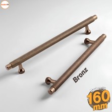 Martin Bronz Metal Kulp 160 mm Mobilya Çekmece Mutfak Dolabı Dolap Modern Kapak Kulpları Grip Desen