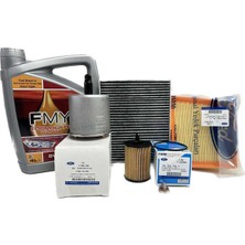 Ford Courier 1.5 ve 1.6 Tdci Dizel Filtre Seti 2014-2017 Hava+Yağ+K.polen+Yakıt Filtresi+Motor Yağı