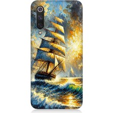 Xiaomi Mi 9 Se Uyumlu Alevde Yelkenli Gücü  Desenli Silikon Kılıf