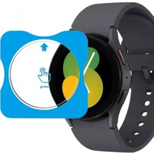 Samsung Galaxy Watch 5 40MM Uyumlu Kolay Kurulum Aparatlı Temperli Cam Ekran Koruyucu