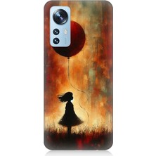 Xiaomi 12 Uyumlu Balonlu Küçük Kız  Desenli Silikon Kılıf
