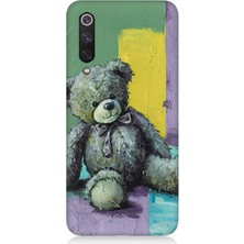 Xiaomi Mi 9 Se Uyumlu Soyut Renkli Oyuncak Ayı  Desenli Silikon Kılıf