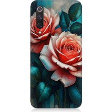 Xiaomi Mi 9 Se Uyumlu Pastel Güllerin Dansı  Desenli Silikon Kılıf