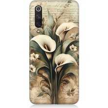 Xiaomi Mi 9 Se Uyumlu Zambakların Sessiz Zarafeti  Desenli Silikon Kılıf