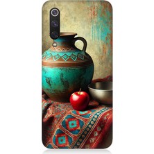 Xiaomi Mi 9 Se Uyumlu Geleneksel Motifli Testi Kompozisyonu  Desenli Silikon Kılıf