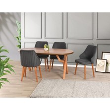 Yuvaset Home Uyar (Sadece Masa) Ceviz Kaplama 90*160 Sahra Sabit Masa