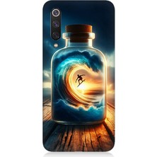 Xiaomi Mi 9 Se Uyumlu Kavanozda Güneşli Sahil  Desenli Silikon Kılıf
