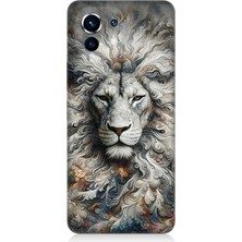 Xiaomi Mi 11 Uyumlu Aslan Asaletin Sessiz Gücü  Desenli Silikon Kılıf
