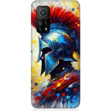 Xiaomi Mi 10T Uyumlu Kızıl Miğferli Savaşçı  Desenli Silikon Kılıf