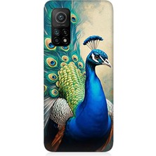 Xiaomi Mi 10T Pro Uyumlu Gururlu Tavuskuşu Tüyleri  Desenli Silikon Kılıf