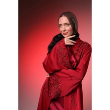 Harika Wear Çok Efsane Kırmızı Ferace