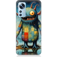 Xiaomi 12 Uyumlu Tuhaf Canavar Gülümsemesi  Desenli Silikon Kılıf