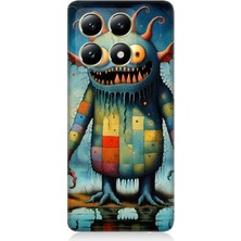 Xiaomi 14T Pro Uyumlu Tuhaf Canavar Gülümsemesi  Desenli Silikon Kılıf