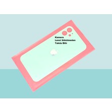 Tkgz - iPhone 11 Arka Pil Batarya Kapağı - Cam Kapak Geniş Lens Deliği - Yeşil