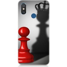 Xiaomi Mi 8 Uyumlu Piyonun Taçlı Hayali  Desenli Silikon Kılıf