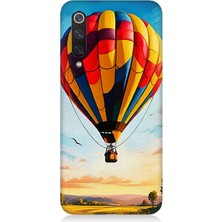 Xiaomi Mi 9 Se Uyumlu Gökyüzünde Renkli Balon  Desenli Silikon Kılıf