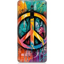 Xiaomi Mi 9t Uyumlu Renkli Barış Işareti  Desenli Silikon Kılıf