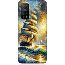 Xiaomi Mi 10T Pro Uyumlu Alevde Yelkenli Gücü  Desenli Silikon Kılıf