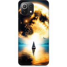 Xiaomi Mi 11 Lite Uyumlu Güneşin Ardında Umut  Desenli Silikon Kılıf
