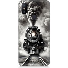 Xiaomi Mi A2 Uyumlu Buharlı Trenin Güç Yolu  Desenli Silikon Kılıf
