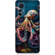 Xiaomi Mi 12 Pro Uyumlu Derinliklerde Sekiz Kol Ahtapot  Desenli Silikon Kılıf