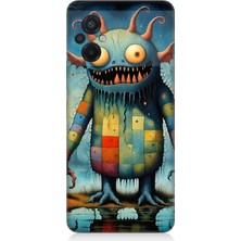 Xiaomi Poco M5 Uyumlu Tuhaf Canavar Gülümsemesi  Desenli Silikon Kılıf