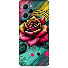 Xiaomi Poco X5 Pro Uyumlu Neon Gül Renk Patlaması  Desenli Silikon Kılıf