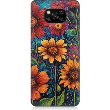 Xiaomi Poco X3 Uyumlu Canlı Bahar Çiçekleri Patlaması  Desenli Silikon Kılıf