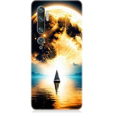 Xiaomi Mi Note 10 Uyumlu Güneşin Ardında Umut  Desenli Silikon Kılıf