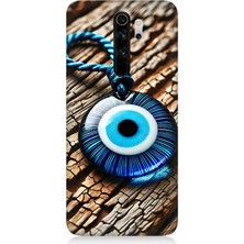 Xiaomi Redmi Note 8 Pro Uyumlu Nazarlıkta Ahşap Koruma Gücü  Desenli Silikon Kılıf