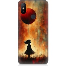 Xiaomi Redmi Note 6 Pro Uyumlu Balonlu Küçük Kız  Desenli Silikon Kılıf