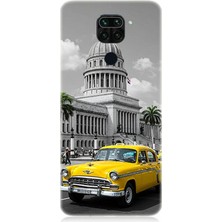 Xiaomi Redmi Note 9 Uyumlu Klasik Araba Washington Anısı  Desenli Silikon Kılıf