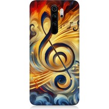 Xiaomi Redmi Note 8 Pro Uyumlu Müzikte Alevin Gücü  Desenli Silikon Kılıf