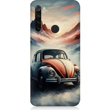 Xiaomi Redmi Note 8 Uyumlu Dağlar Arasında Vosvos  Desenli Silikon Kılıf