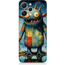 Xiaomi Redmi 12 Uyumlu Tuhaf Canavar Gülümsemesi  Desenli Silikon Kılıf