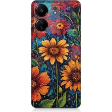 Xiaomi Redmi 13C Uyumlu Canlı Bahar Çiçekleri Patlaması  Desenli Silikon Kılıf