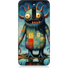 Xiaomi Redmi 8 Uyumlu Tuhaf Canavar Gülümsemesi  Desenli Silikon Kılıf