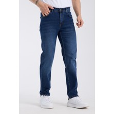 Erkek Pantolon Mavi Regular Fit Jeans