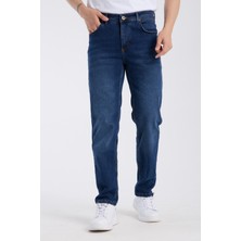 Erkek Pantolon Mavi Regular Fit Jeans