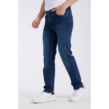 Erkek Pantolon Mavi Regular Fit Jeans