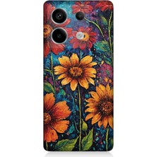 Xiaomi Redmi Note 13 Pro 5g Uyumlu Canlı Bahar Çiçekleri Patlaması  Desenli Silikon Kılıf