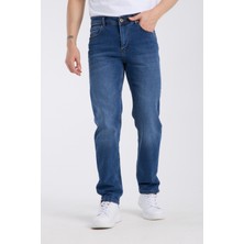 Erkek Pantolon Mavi Regular Fit Jeans
